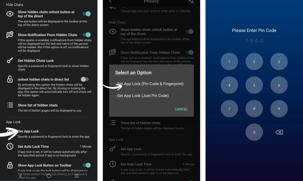 Built-In security Lock